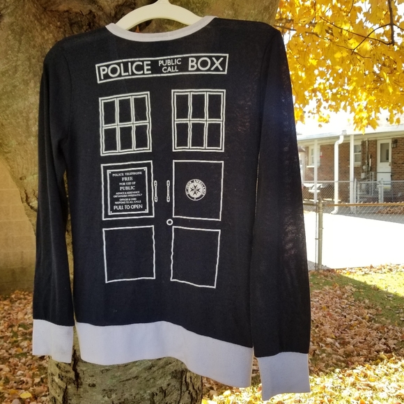 Her Universe Sweaters - Dr. Who Tardis sweater Her Universe M